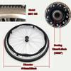 20 X 1 3/8, Wheelchair Replacement Wheels Accessories, 20inch Wheelchair Rear Wheels Spare Wheel, Wear-Resistant Solid Tire, Aluminum Alloy Hub, Bearing: 12mm(2 Counts) view 2