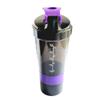 BT53 Protein Blender Shaker Bottle, Protein Blender Beast, Fitness Gym Shaker Bottle with Protein Powder Storage and Pill Organizer, 500ML (Purple) view 4