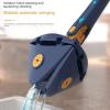 360 Rotatable Adjustable Cleaning Mop Reusable Triangle Mop with 52.1'' Long Handle Automatic Wringing Cleaning Mop Spin Mop Wet Dry Scrubber Brush for Floor Wall Ceiling (Blue+2pcs Clothes) view 3