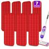 7 Count Reusable Mop Pads for Swiffer PowerMop - MEXERRIS Microfiber Wet PowerMop Pads Refills Machine Washable Hard Wood Floor Mop Pads Replacement for 13''-15'' Spray Floor Mops view 1