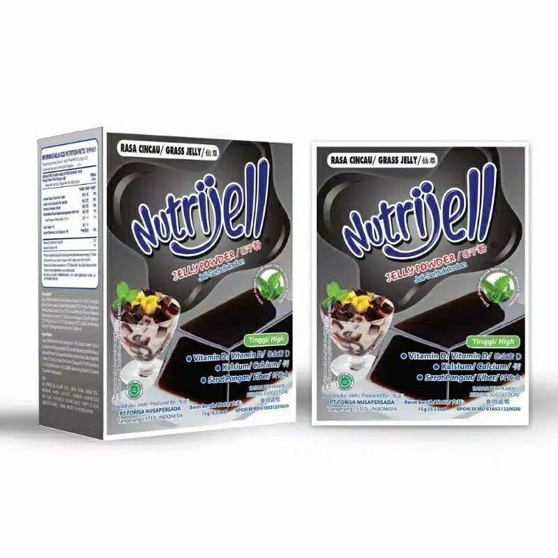 Nutrijell Grass Jelly (15gr/sachets) - Pack of 12