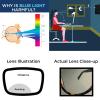 willochra Bifocal Reading Glasses Women men square Blue Light Blocking Computer Spring Hinge Readers Retro Frames Anti UV Ray (white, 1.5, multiplier_x) view 2