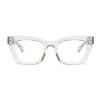 willochra Bifocal Reading Glasses Women men square Blue Light Blocking Computer Spring Hinge Readers Retro Frames Anti UV Ray (white, 1.5, multiplier_x) view 3