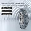 12inch Electric Wheelchair Rear Wheels Accessories, Wheelchair Replacement Wheels, Thickened Solid Tire, Aluminum Alloy Hub, Key Width: 6mm view 3