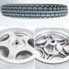 12inch Electric Wheelchair Rear Wheels Accessories, Wheelchair Replacement Wheels, Thickened Solid Tire, Aluminum Alloy Hub, Key Width: 6mm view 4