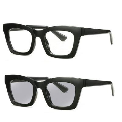willochra Bifocal Reading Glasses Women men square Blue Light Blocking Computer Spring Hinge Readers Retro Frames Anti UV Ray (black, 3.5, multiplier_x)