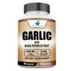 American Standard Supplements Garlic 2400mg Per Serving with Black Pepper Fruit Extract  Vegan, Gluten Free, Non-GMO, 120 Capsules, 40 Servings view 1