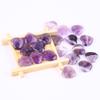 10 PCS Heart Amethyst Crystals Natural Polished Green Aventurine Stone Heart Love Carved Healing Crystal Worry Stone view 2