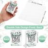 200 Packs Bible Verse Pocket Tissues Christian Small Facial Tissues Bulk Always Pray and Never Give up 3 Ply Mini Travel Size Church Religious Gift for Funerals Sunday Wedding Graduation Favors view 3