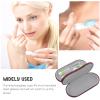 Healifty Contact Lens Case and Glasses Case with Built-in Mirror, Tweezer and Contact Solution Bottle - 2-in-1 Eyeglass and Lens Case Double Layer Portable Lens Box for Home Travel view 2