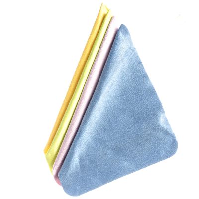 Muka 100 Pcs Embossed Pattern Microfiber Eyeglasses Cleaning Cloth for Lens Assort Color Needle One 6"x7"-LICHEEPATTERN