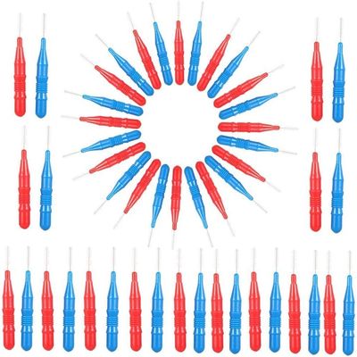 SGerste 50pcs Interdental Brush Floss Head Between Teeth Brush Dental Cleaning Brush Tooth Pick