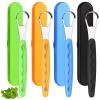 4 Pcs Tongue Scraper Cleaner Adults and Kids Stainless Steel Tongue Brush Metal Tongue Scraper Reduce Bad Breath with Travel Cases for Men Women Oral Mouth, Orange, Black, Green and Blue view 1