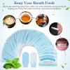 Beavorty Cleaning Wipes 50 Pcs Disposable Deep Cleaning Teeth Wipes Finger Toothbrush Oral Finger Wipes Teeth Whitening Wipes Oral Cleaning Wipe for Oral Brush Ups Mini Toothbrush view 3