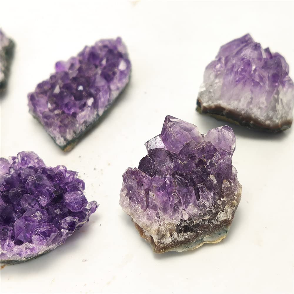 10-90g Natural Raw Amethyst Quartz Crystal Cluster Stones Specimen Home Decoration Crafts,10-20g