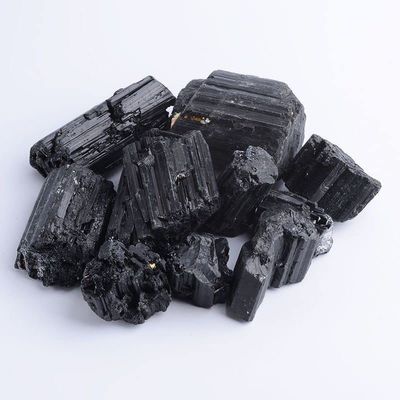 9 Types Natural Amethyst Crystal Stone Pink Quartz Stone Home Decor Flowerpot Decoration,Black Tourmaline,30-40g (1pcs)