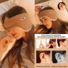 HCHZSH123 Earmuffs for SleepBlindfold Ear Muffs all-in-one Headband and Noise Reduction Earplugs, Ear Muffs Winter Women Sleep Mask (grey) view 3