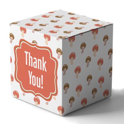 Inkdotpot Paper Box - Mini Favor Box For Baby Shower 4x4x4 Inches Paper Gift Boxes, Candy Paper Box For Party Favors, Baby Shower Fox,Boy/Girl Theme- Pack Of 20-a