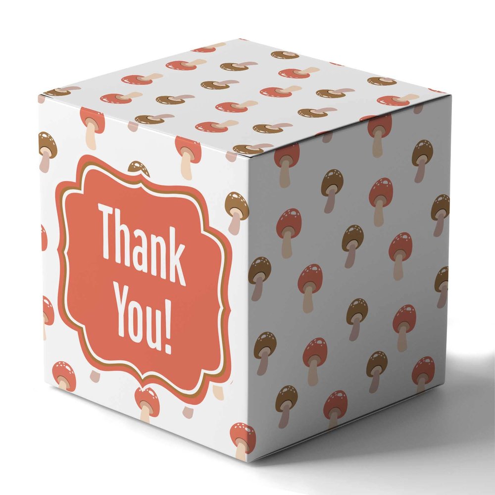 Inkdotpot Paper Box - Mini Favor Box For Baby Shower 4x4x4 Inches Paper Gift Boxes, Candy Paper Box For Party Favors, Baby Shower Fox,Boy/Girl Theme- Pack Of 20-a
