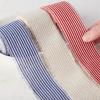 Group of 3 Red, White and Blue Striped Linen Ticking Ribbons for Primitive Bows and Americana Displays by Factory Direct Craft (2 Inch W) view 3