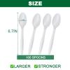 100pcs 100% Compostable Biodegradable Utensils Disposable Cutlery Set Cornstarch Spoon Fork Knife Alternative to Plastic (Spoon 100) view 3