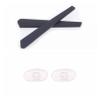 Caulo Replacement Kit of Temple Ear Socks and Nose Pads Compatible with Oakley Gasser OX5087 Glass Eyeglass Frames (Black w Clear Nose Pads - 1 Set) view 1