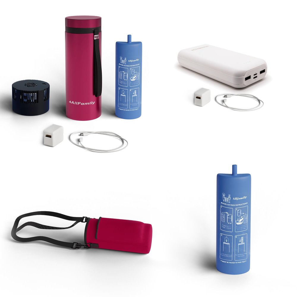 4ALLFAMILY Classic Cooler + Pouch + BIOGEL + POWERBANK