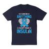 TeesAndTankYou Except Make Insulin Diabetes Awareness Shirt Unisex 2X-Large Navy view 1
