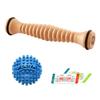 Body Back Wooden Foot Roller and Foot Star Massager Ball Bundle Plantar Fasciitis Relief view 1