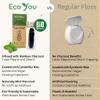 EcoYou Bamboo Charcoal Dental Floss | Mint & Candelilla Wax | Vegan & Biodegradable (2 Refills Pack) view 4
