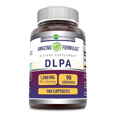 Amazing Formulas DLPA Supplement | DL-Phenylalanine |1000 Mg | Capsules | Non-GMO | Gluten-Free | Made in USA (180 Count)