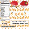 12 Pk Firefighter Hat Lollipops - Individually Wrapped Fire Birthday Party favor Suckers - Firefighter Party Supplies for Firefighter Theme Birthday Party for Kids - Fireman Birthday Party supplies view 2