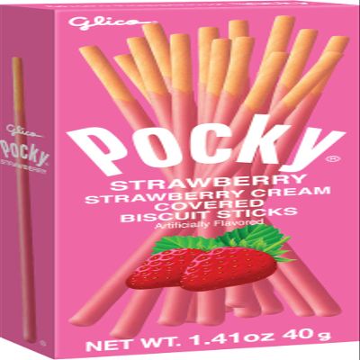 Glico Pocky Strawberry, 1.41-Ounce Boxes (Pack of 20)