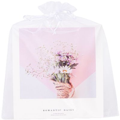 100 Pieces of 8X12Inches White Large Sheer Organza Bags Party Gift Wedding with Drawstrings Sachet Festivals Makeup Bags