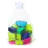 100 Pieces of 8X12Inches White Large Sheer Organza Bags Party Gift Wedding with Drawstrings Sachet Festivals Makeup Bags view 4