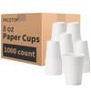 RACETOP 8 oz 1000 Pack Disposable Paper Coffee Cups, Paper Cups 8 oz Disposable, Ideal for Party, Home, Office view 1