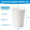RACETOP 8 oz 1000 Pack Disposable Paper Coffee Cups, Paper Cups 8 oz Disposable, Ideal for Party, Home, Office view 2