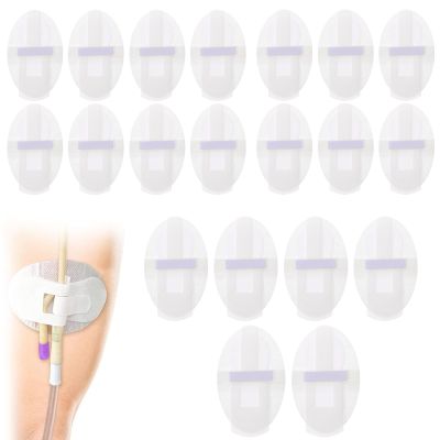 20 Pcs Catheter Stabilization Device Legband Holder Sticker Catheter Tube Holder Leg Ban Stabilization Device Perspiration Holes Legband Holder Urine Bag Holder Carer