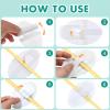 20 Pcs Catheter Stabilization Device Legband Holder Sticker Catheter Tube Holder Leg Ban Stabilization Device Perspiration Holes Legband Holder Urine Bag Holder Carer view 3