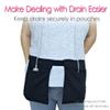 Adjustable Mastectomy Drain Holder Drainage Pouch for Bilateral Mastectomy/Breast Explant Surgery/JP Drain/Tummy Tuck/Breast Reduction, Post-Surgery Accessories(Black) view 2