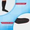 Bulinlulu Extra Width Diabetic Socks Women Men-4 Pairs Super Wide Edema Sock for Swollen Feet,Non Slip Cast Bariatric Hospital,Extra Width Neuropathy Lymphedema Socks with Grips- 4 Black view 4
