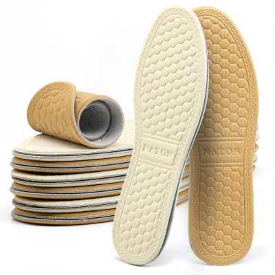 6 Pairs Breathable Insoles, Thin Soft Cushioning Replacement Insole, Comfortable Cotton Double Layer Foam Insoles, Absorb-Sweat Shoe Insert for Men and Women