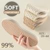 6 Pairs Breathable Insoles, Thin Soft Cushioning Replacement Insole, Comfortable Cotton Double Layer Foam Insoles, Absorb-Sweat Shoe Insert for Men and Women view 3