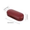 Healifty Portable Glasses Case with Built-in Mirror and Tweezer Compact 2-in-1 Double Sided Lens Storage Box for Travel Eye Care Organizer view 2