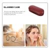 Healifty Portable Glasses Case with Built-in Mirror and Tweezer Compact 2-in-1 Double Sided Lens Storage Box for Travel Eye Care Organizer view 3