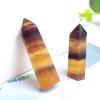 1PC Natural Crystal Hexagon Bar Crystal Point Mineral Ornament Stones Magic Wand Modern Home Decor Collect Gifts,Huang Yingshi,70-80mm view 1