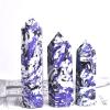 100% Natural Zebra Purple Point Blue Green Quartz Wand Beautiful Ornament for Home Decor Stone Gift,Random Delivery,50-60mm view 2