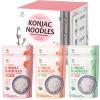 Soeos Organic Konjac Noodles, Shirataki Noodle, 8.8 oz*6 Packs, 3 Variety Noodles, Fettuccine, Angel Hair, Spaghetti, Low Calorie, Low Carb, Keto and Paleo Friendly, Total 52.8 Ounce view 1