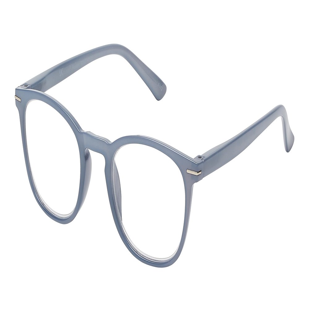 SAV Womens VK Couture 9086 Reading Glasses  Colorful, Plastic Frame Reading Glasses for Women, Milky Blue, 137mm, +2.75