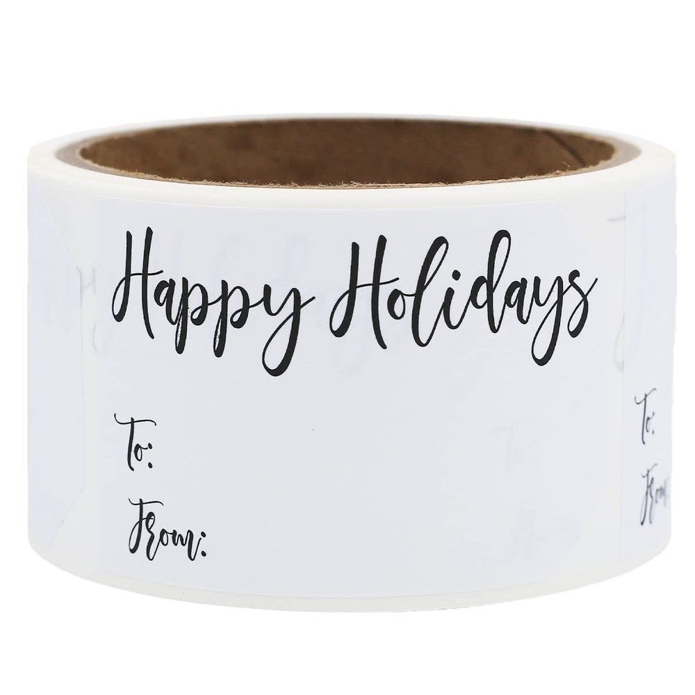 Charming Holiday Gift Tag Christmas Stickers 2 x 3 Inch 100 Total Labels